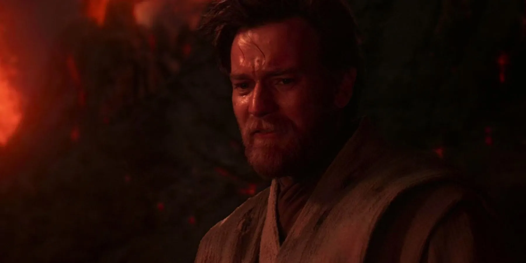 Obi-Wan parla con Anakin in Star Wars: La vendetta dei Sith