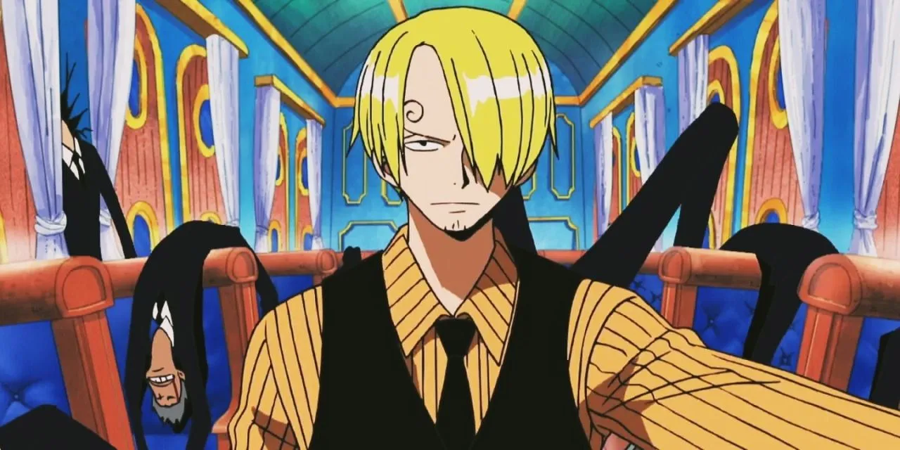 Sanji aboard the train