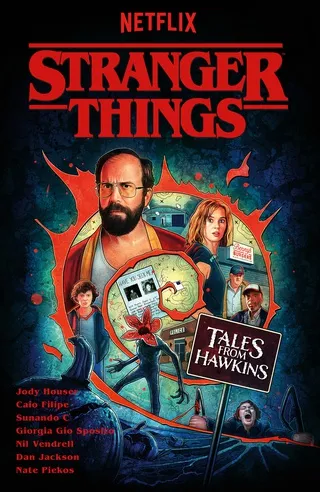 Capa de Stranger Things: Tales from Hawkins com Murray Bauman e Robin