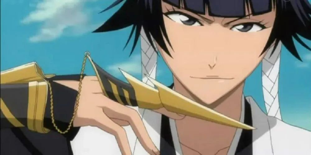 Sui-Feng con su Shikai Suzumebachi activado en Bleach