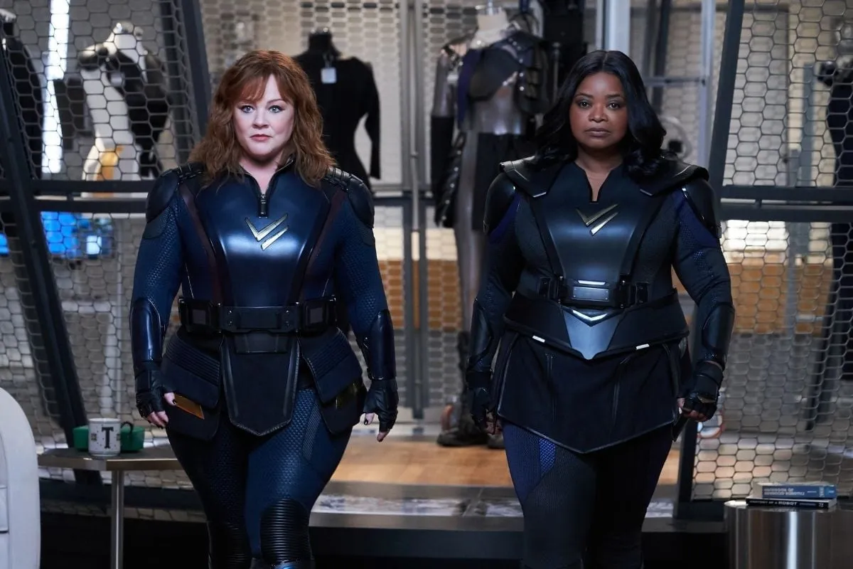 Melissa McCarthy e Octavia Spencer em Thunder Force da Netflix.