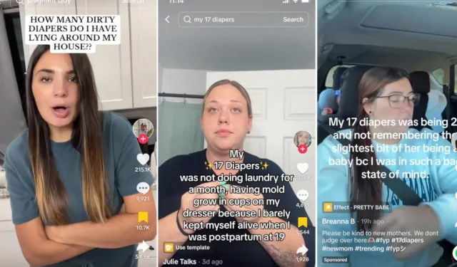 Exploring the ’17 Diapers’ TikTok Trend: Realities of Postpartum Life