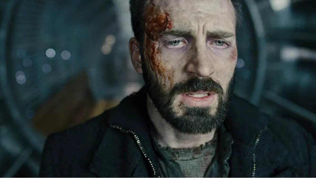 Chris Evans with wounds in 'Snowpiercer'