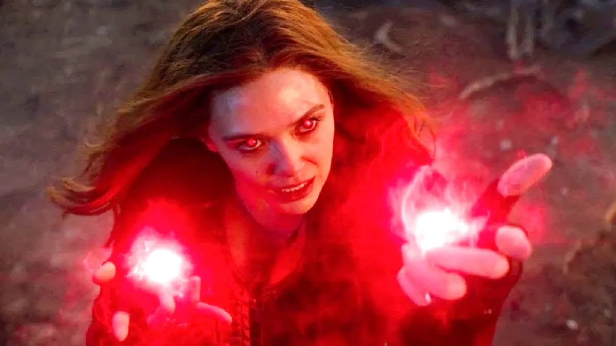 Elizabeth Olsen como Wanda Maximoff en Vengadores: Endgame