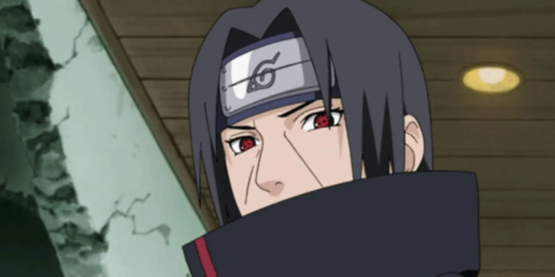 Olhos do Sharingan de Itachi Uchiha em Naruto