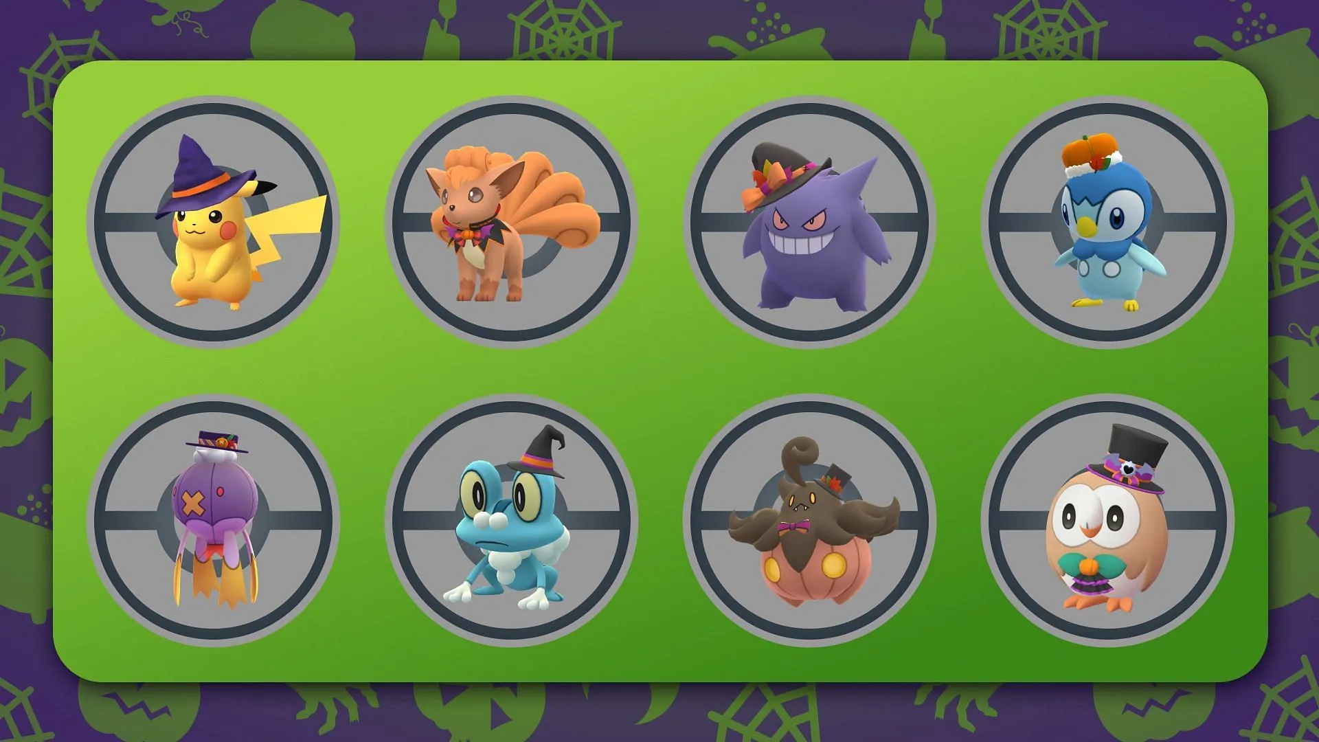 Novos Pokémon fantasiados estrearão em ambos os segmentos do evento de Halloween (Imagem via Niantic)