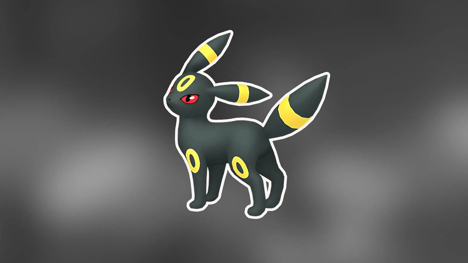 Umbreon as illustrated in the game. (Image via The Pokémon Company)