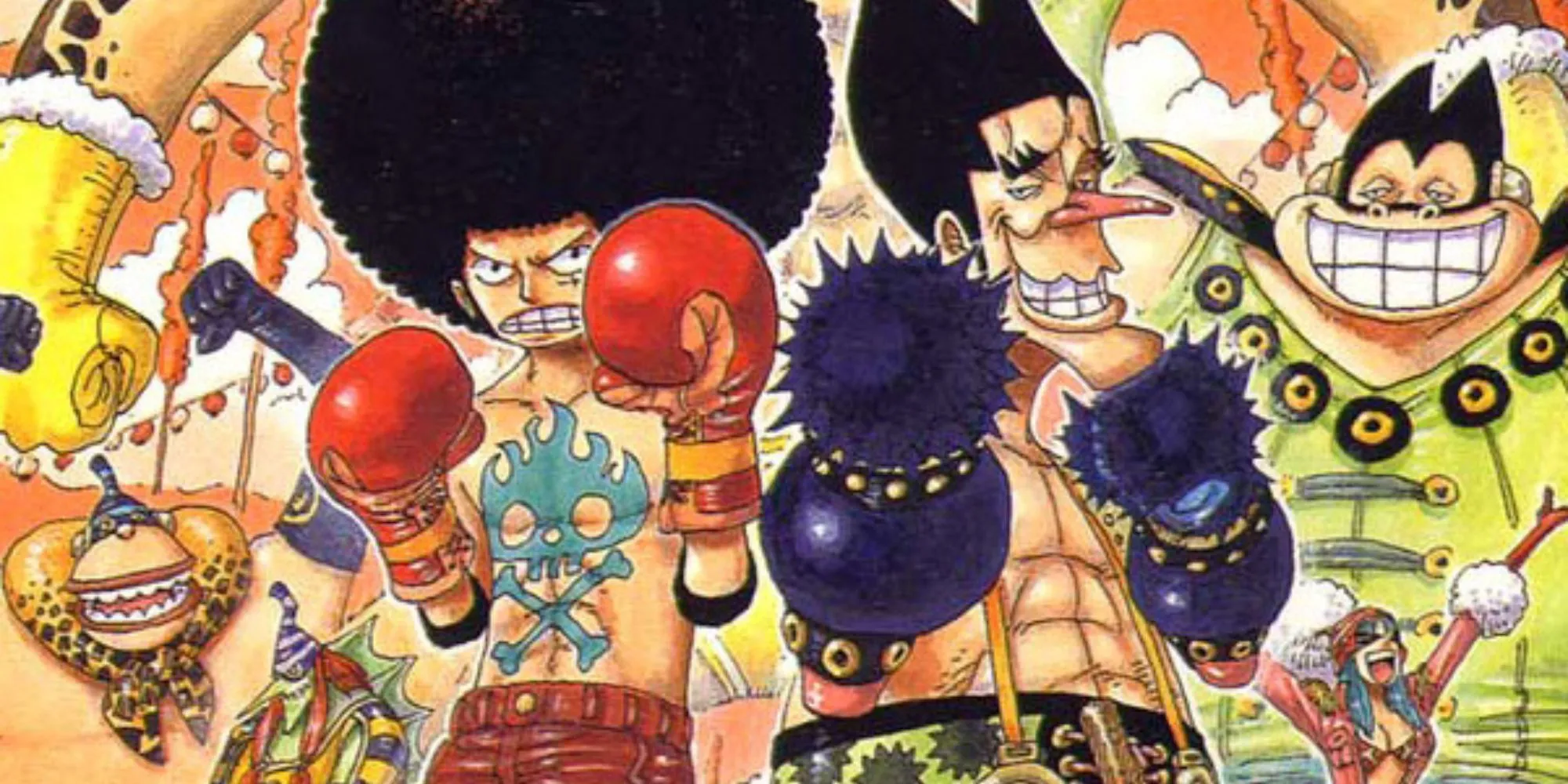 Afro Luffy kämpft gegen Foxy in Band 33 des Mangas.