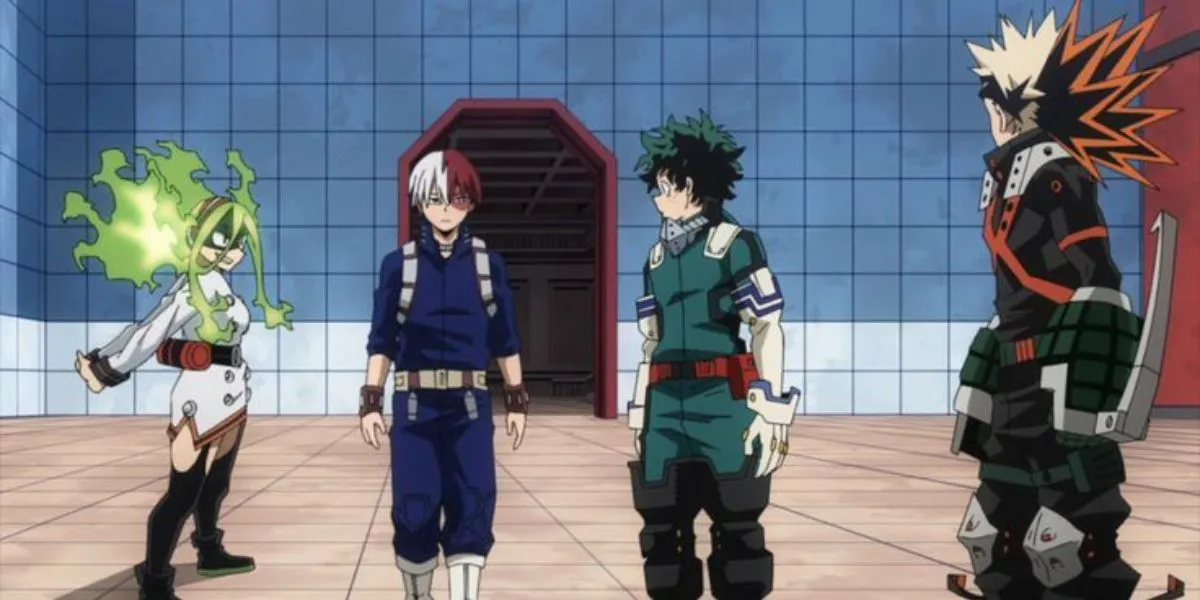 Bakugo, Deku et Todoroki