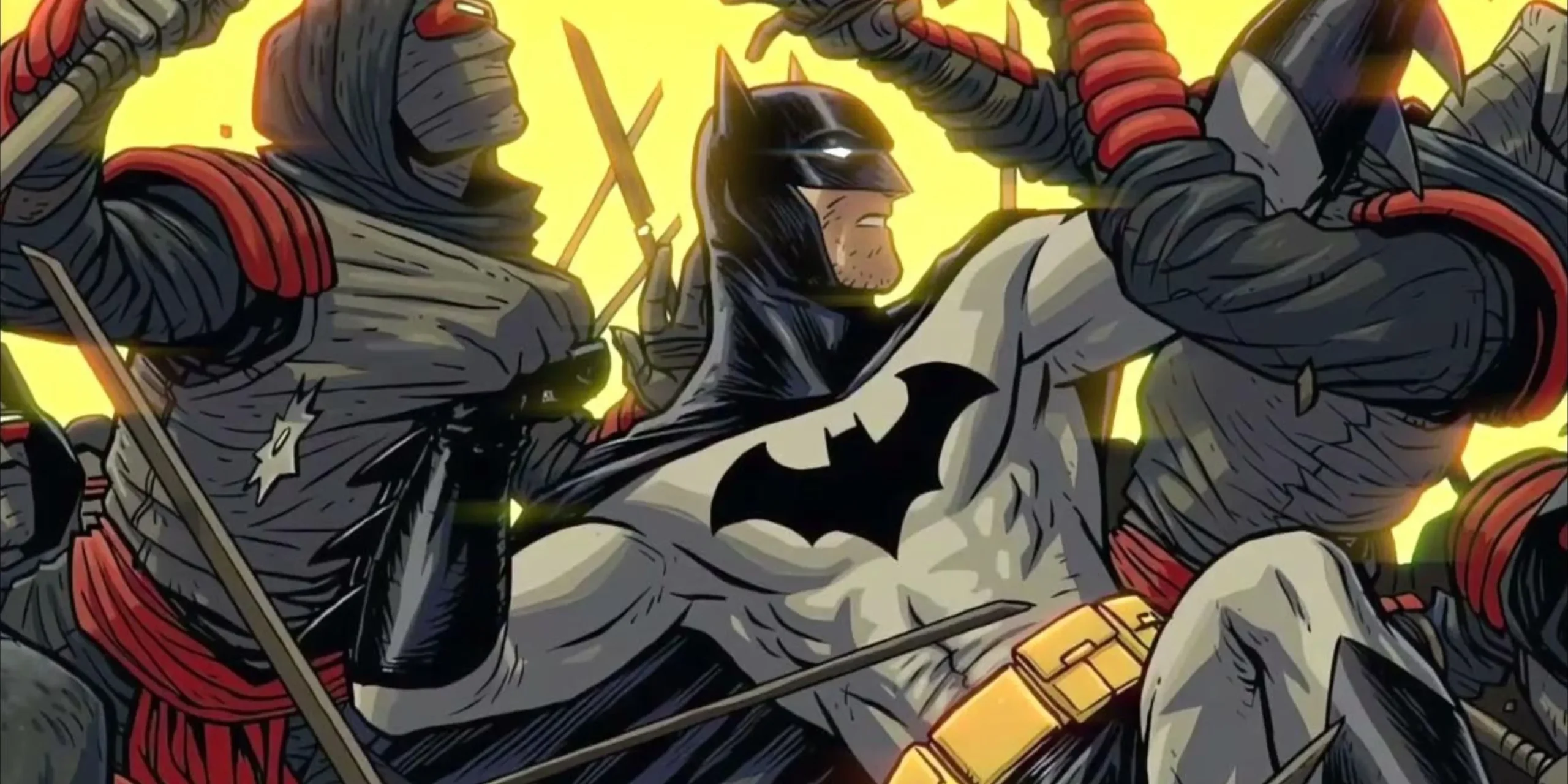 Batman lucha contra ninjas