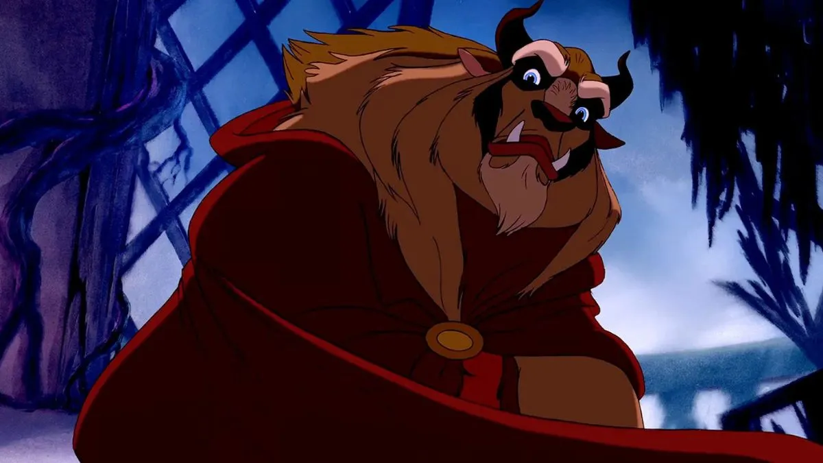 A close-up of the Beast in Beauty and the Beast.