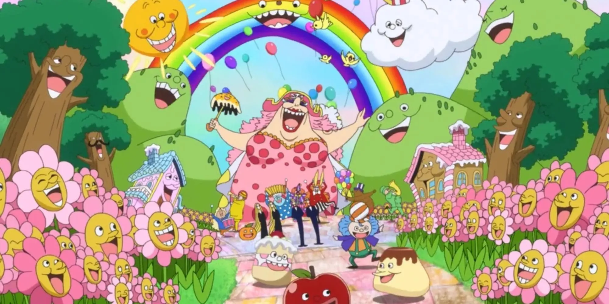 Big Mom sings with her homies in Totto Land.