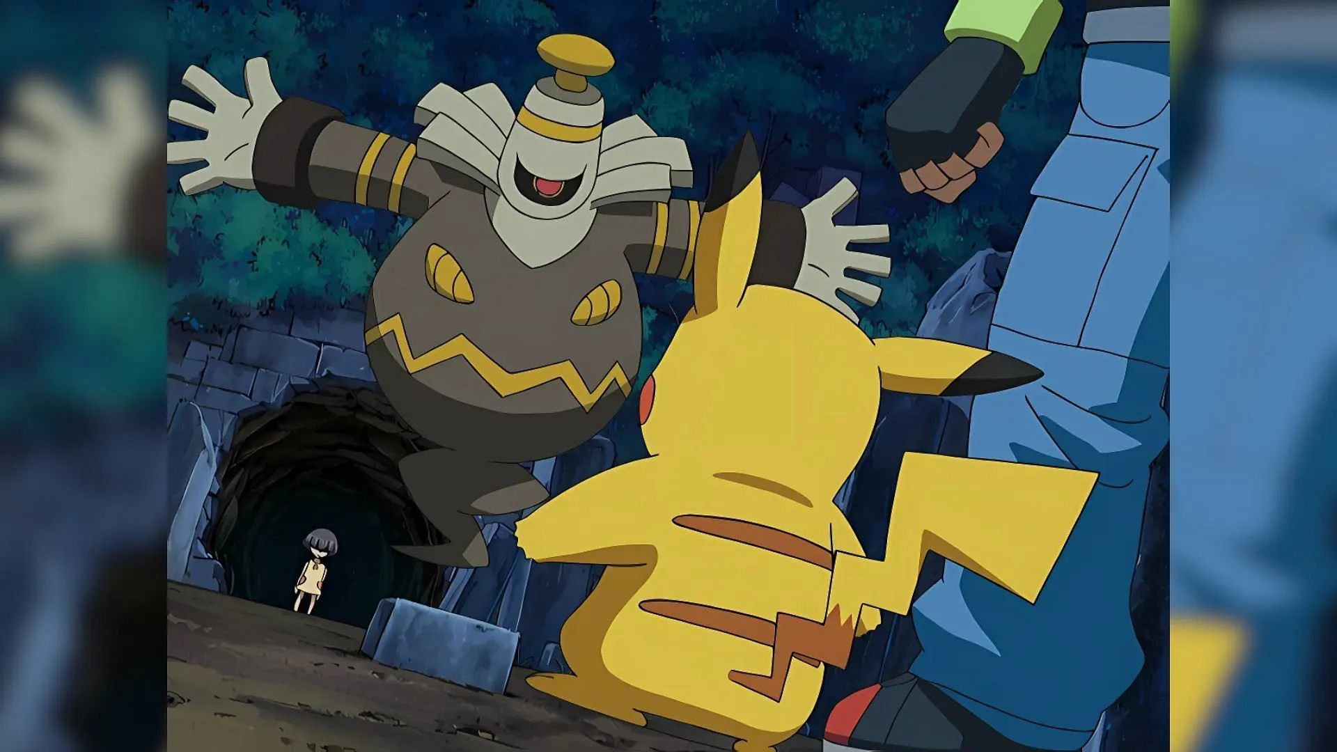 Dusknoir como se ve en el episodio (Imagen vía The Pokemon Company)