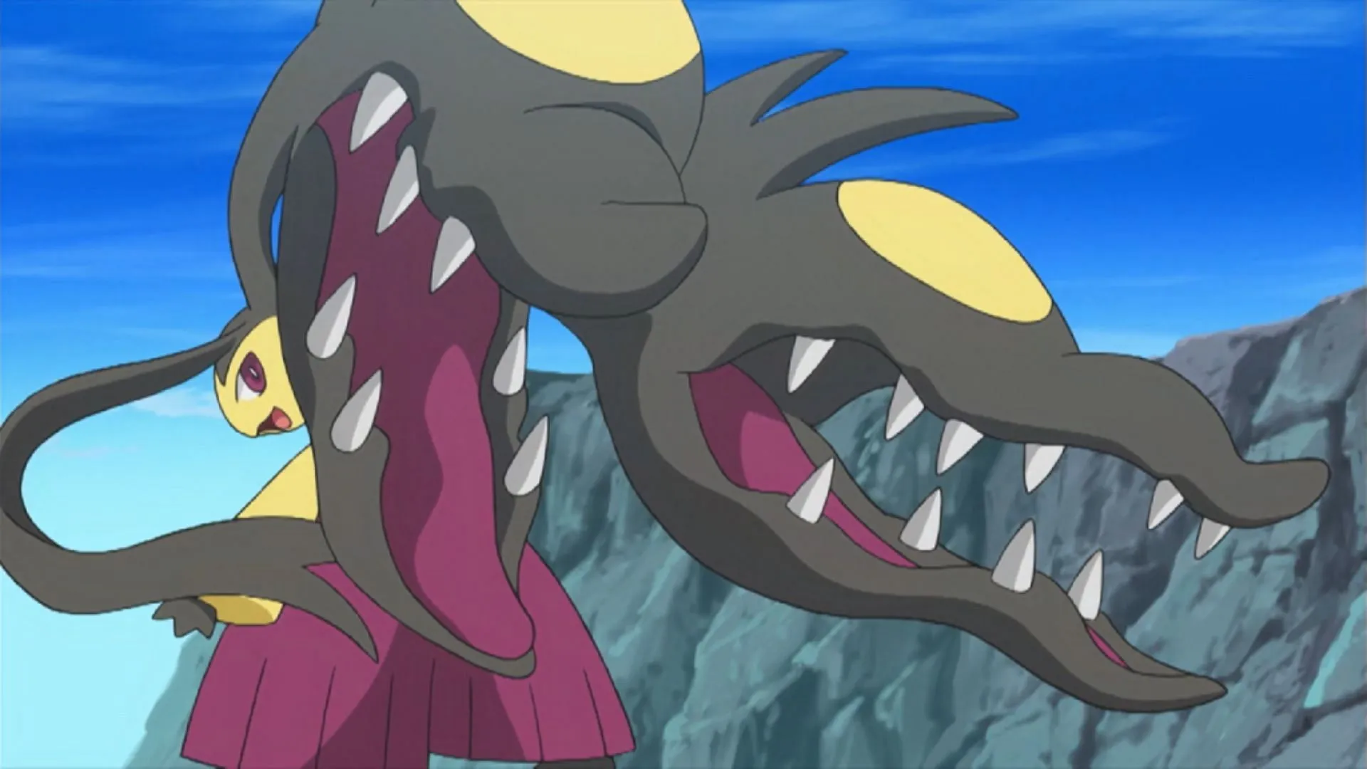 Mega Mawile retratado no anime (Imagem via TPC)