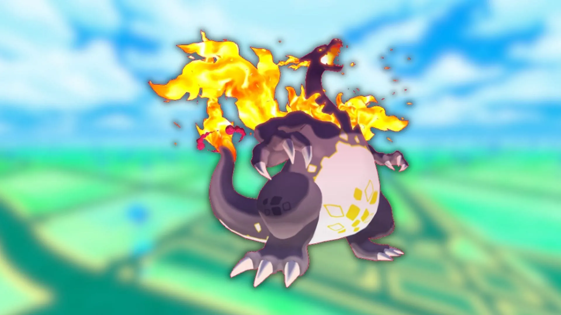 Variante brilhante do Charizard Gigantamax (Imagem via The Pokemon Company)