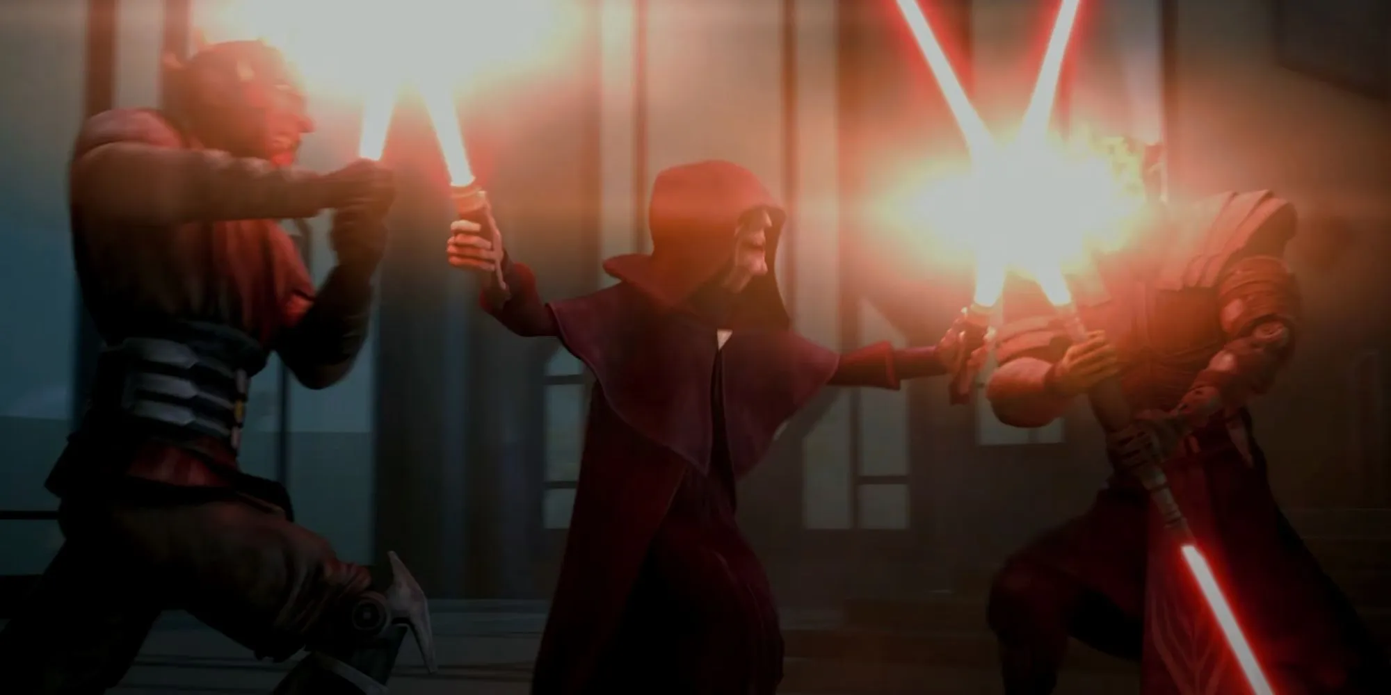 Darth Maul und Savage Opress gegen Darth Sidious