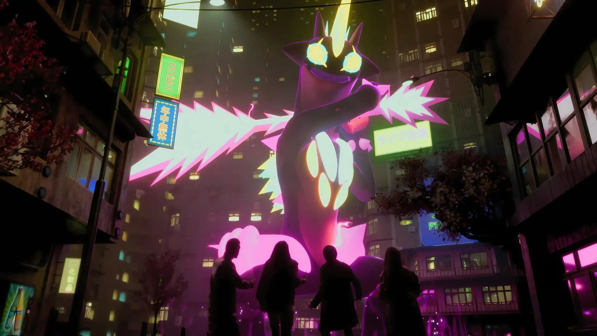 Gigantamax Toxtricity showcased in the Cinematic Trailer (Image via The Pokemon Company)