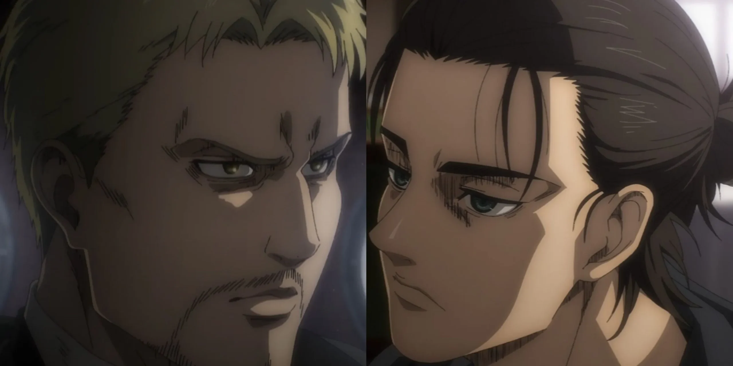 Eren e Reiner paralleli in Attack on Titan