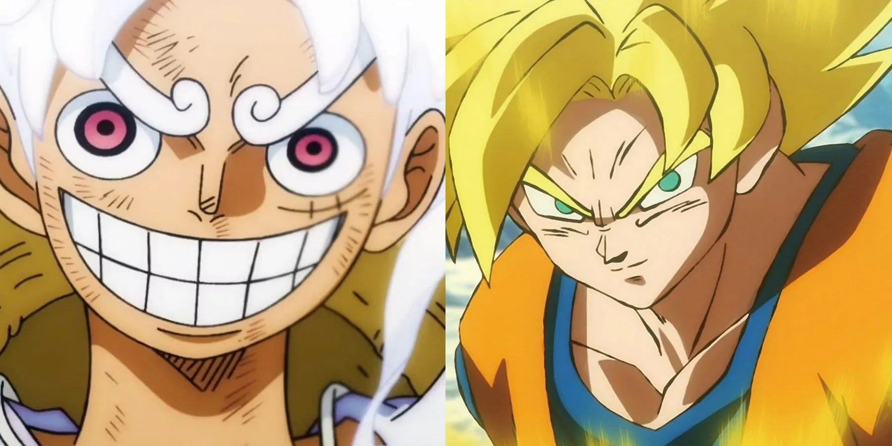 Destacado One Piece Gear 5.ª transformación más grande más icónica que Goku Super Saiyan