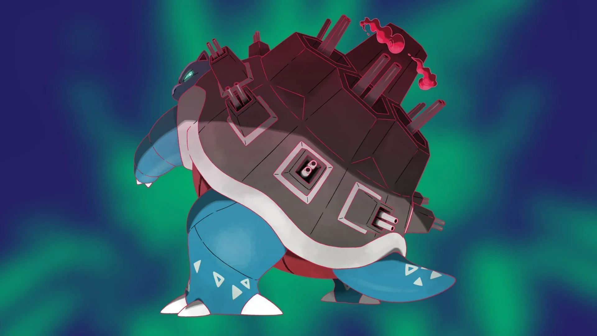 Gigantamax Blastoise (Grafika dzięki uprzejmości The Pokemon Company)