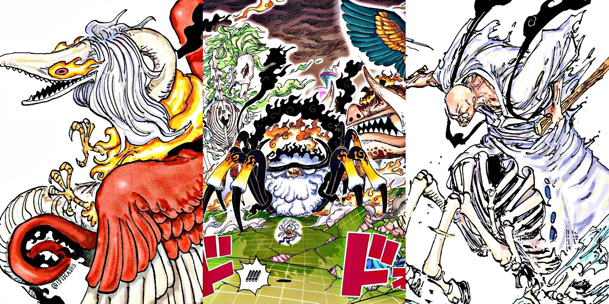 I cinque anziani di One Piece