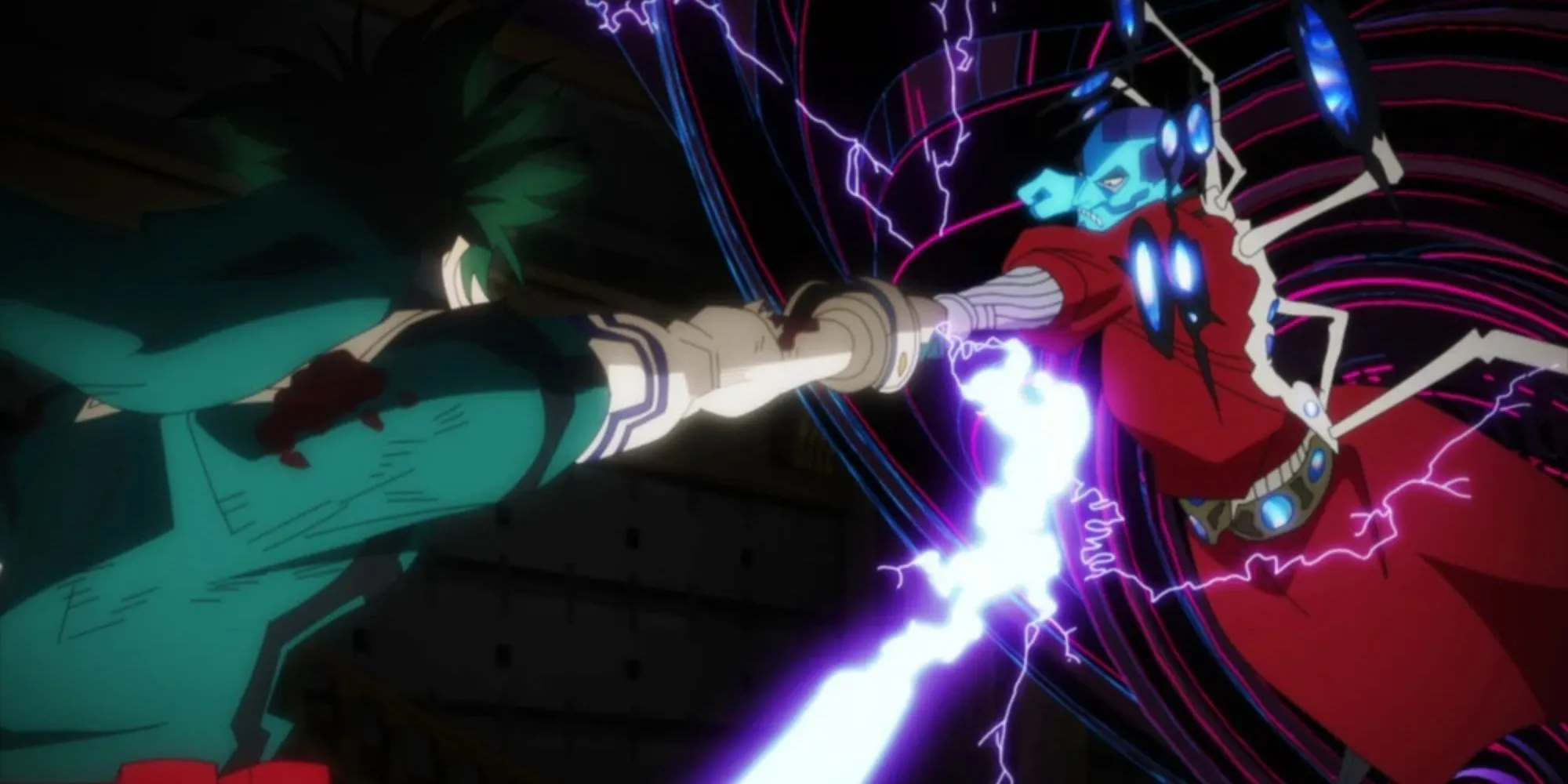 Flect Turn utilise ses pouvoirs contre Izuku Midoriya.