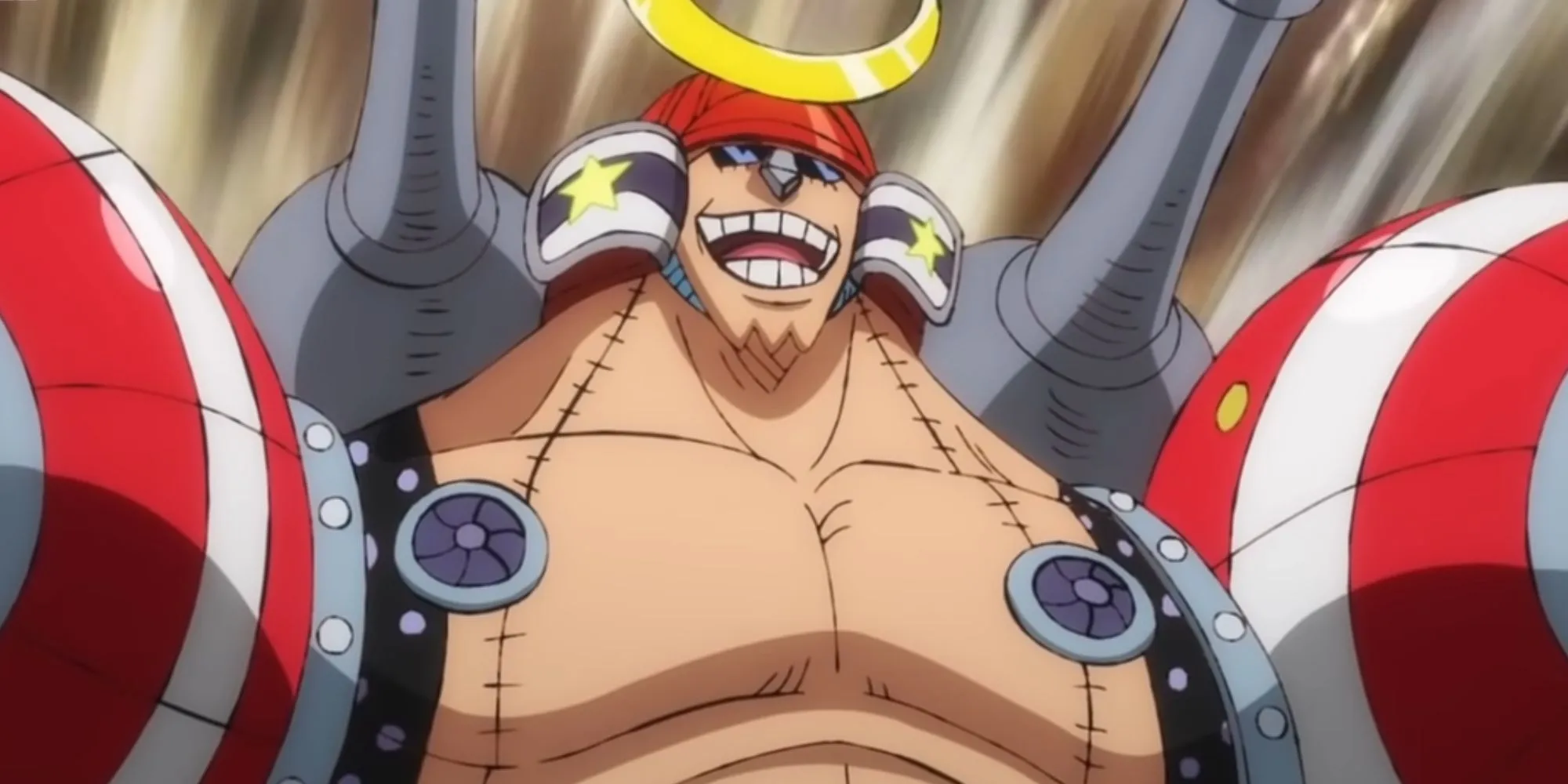 Franky sings while Brook prepares to strike Big Mom.