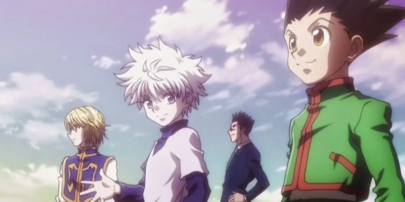 Gon e amigos em Hunter x Hunter