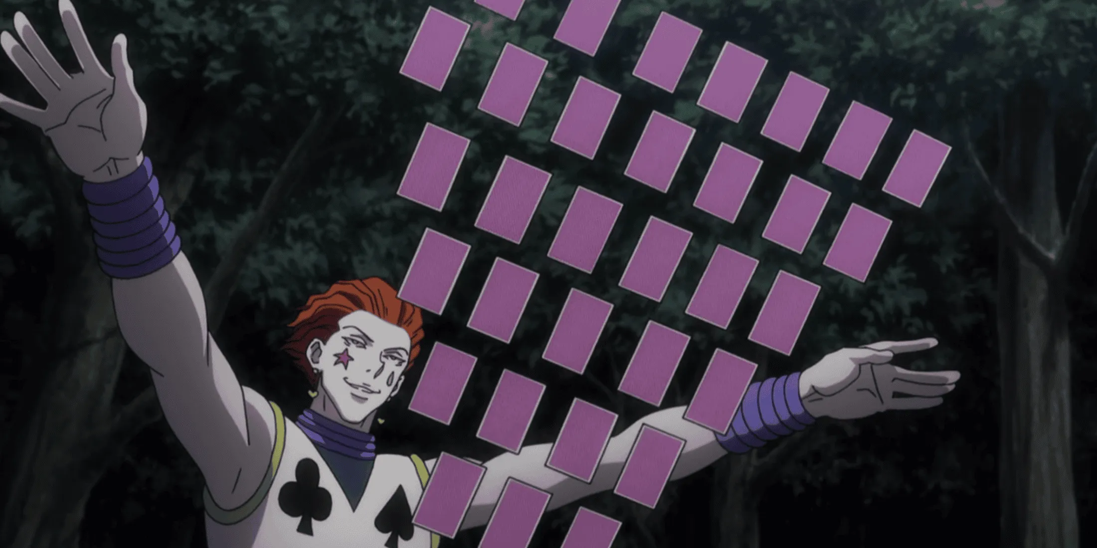 Truques de cartas de Hisoka