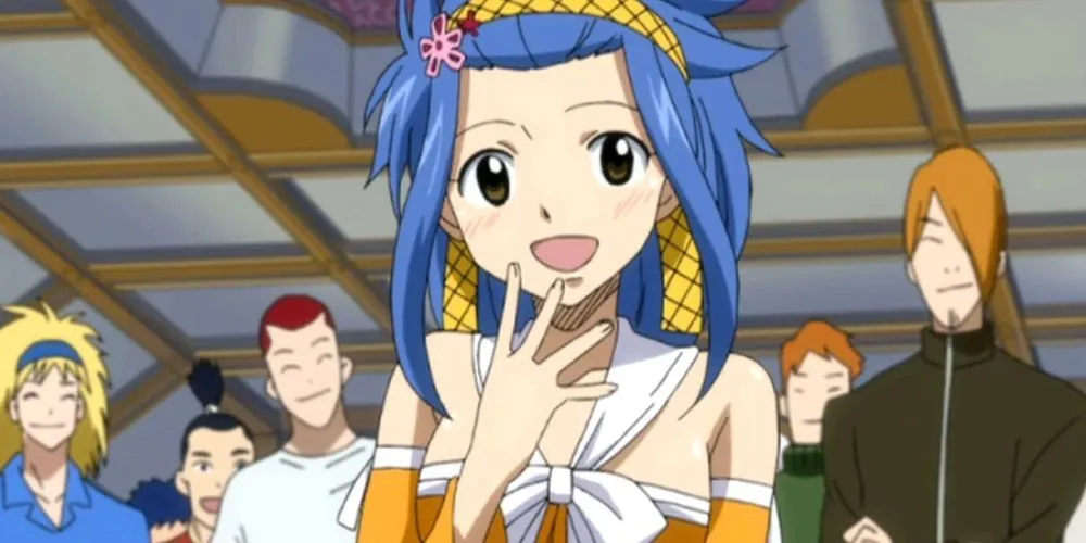 Levy McGarden, wie sie im Anime Fairy Tail auftritt