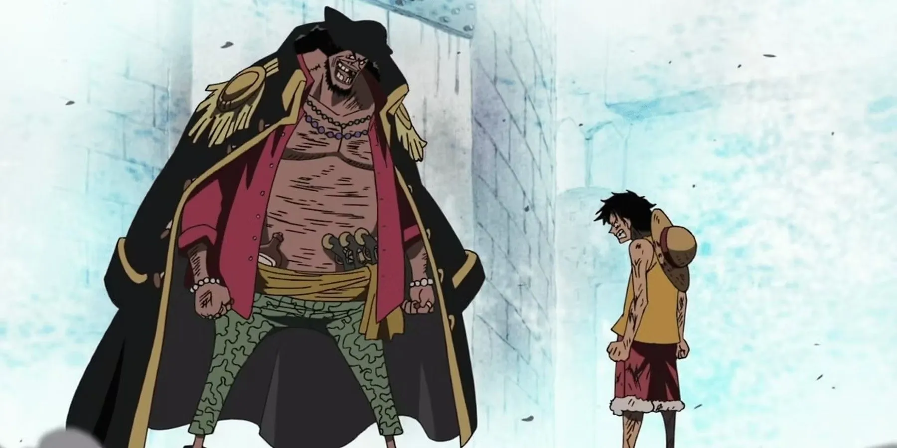 Luffy and Blackbeard