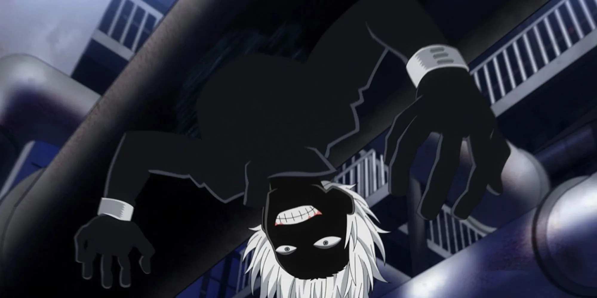 My Hero Academia-Vantablack-Using-His-Quirk-To-Merge-With-Shadows