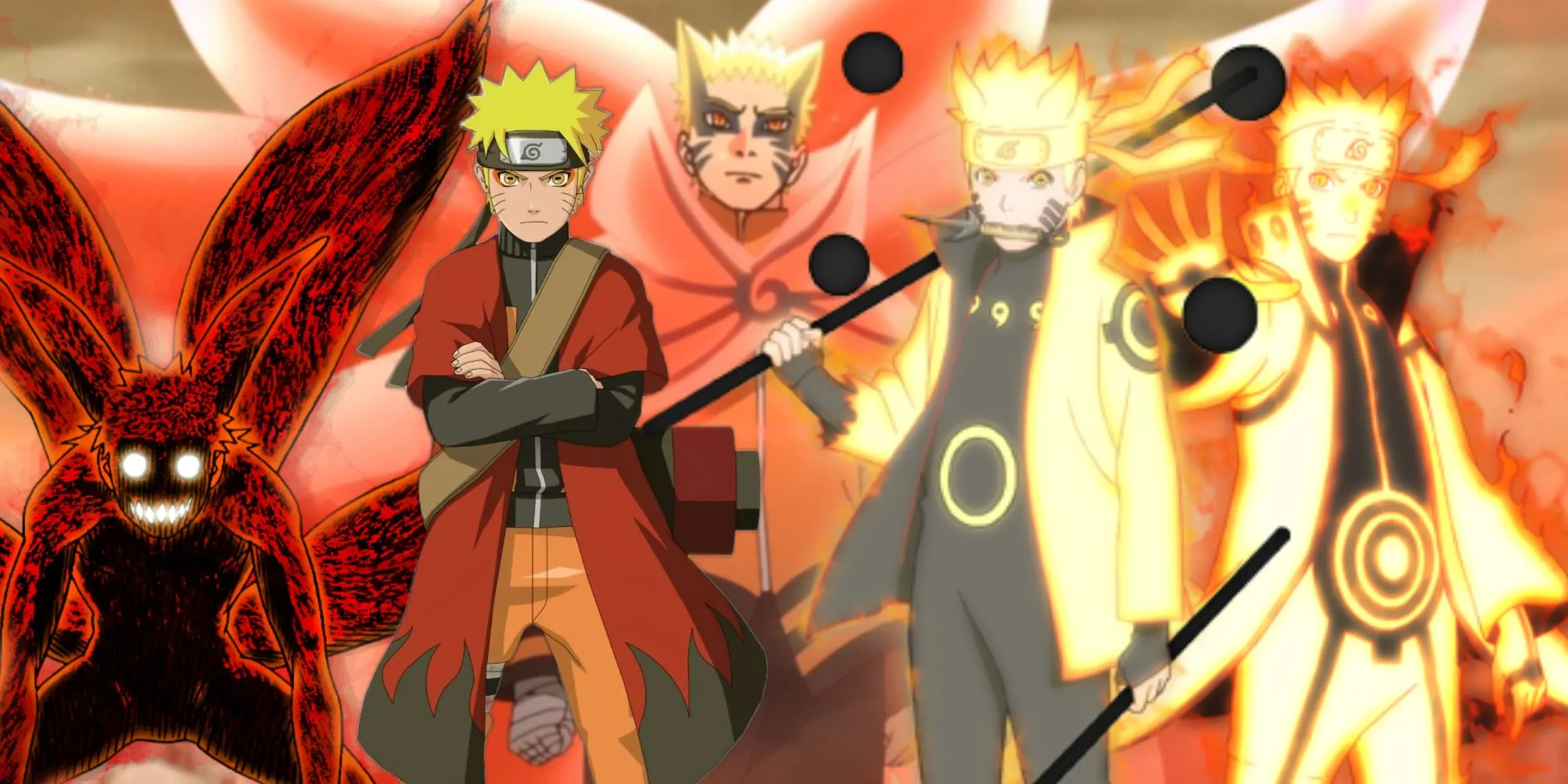 Naruto Best Transformation Nine Tails Jinchuriki Sage Mode Kurama Mode Six Paths Sage Mode - Featured