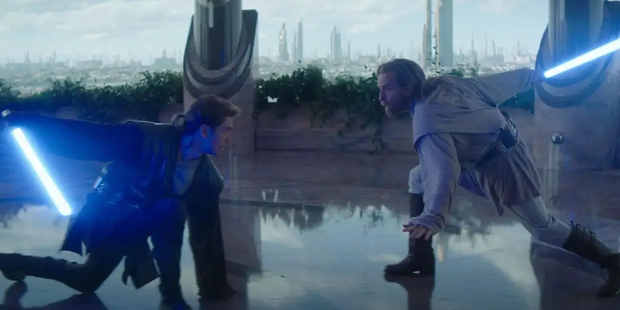 Anakin et Obi-Wan se battent en duel dans la série télévisée Obi-Wan Kenobi