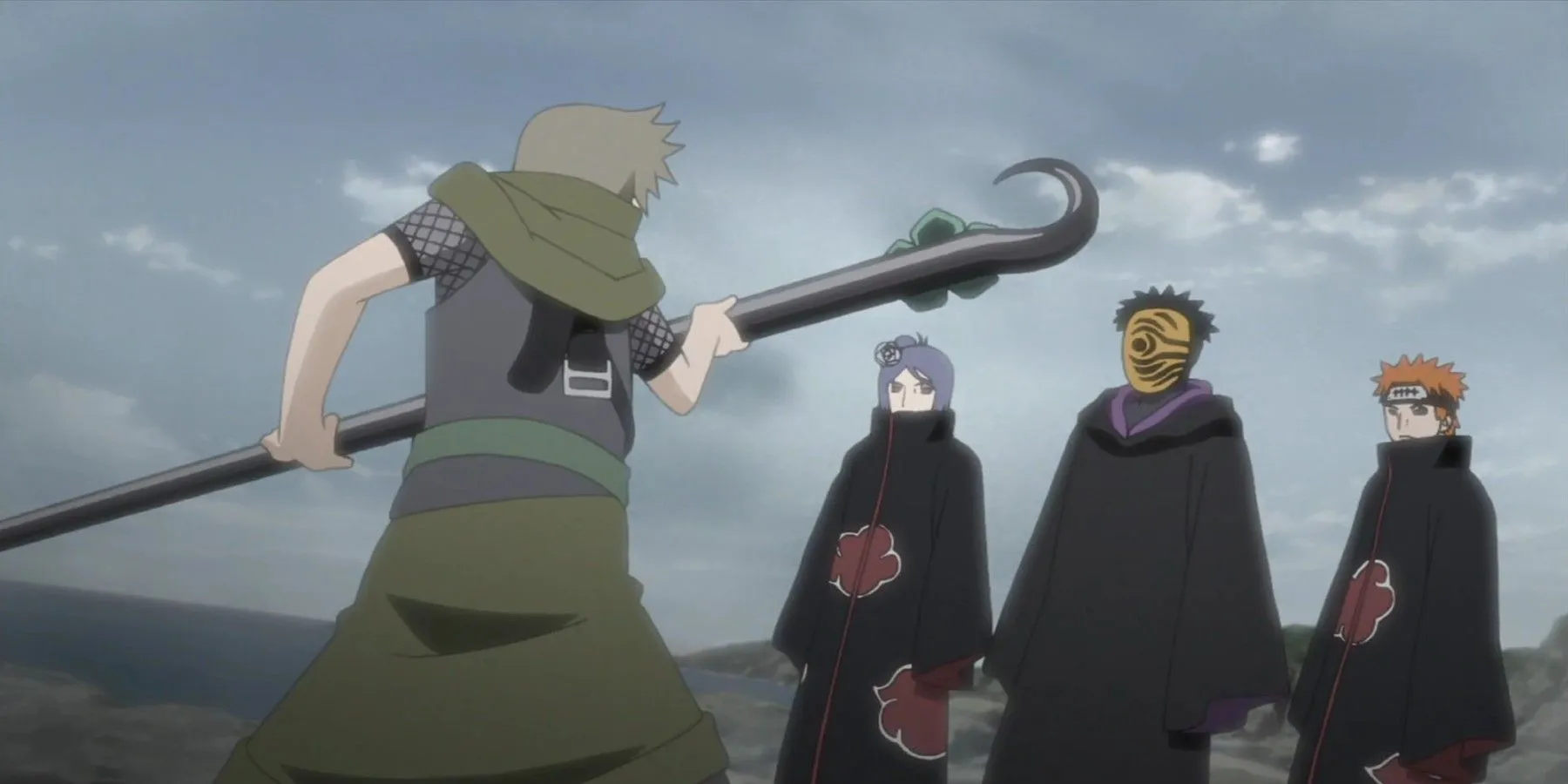 Obito se enfrenta a los gigantes