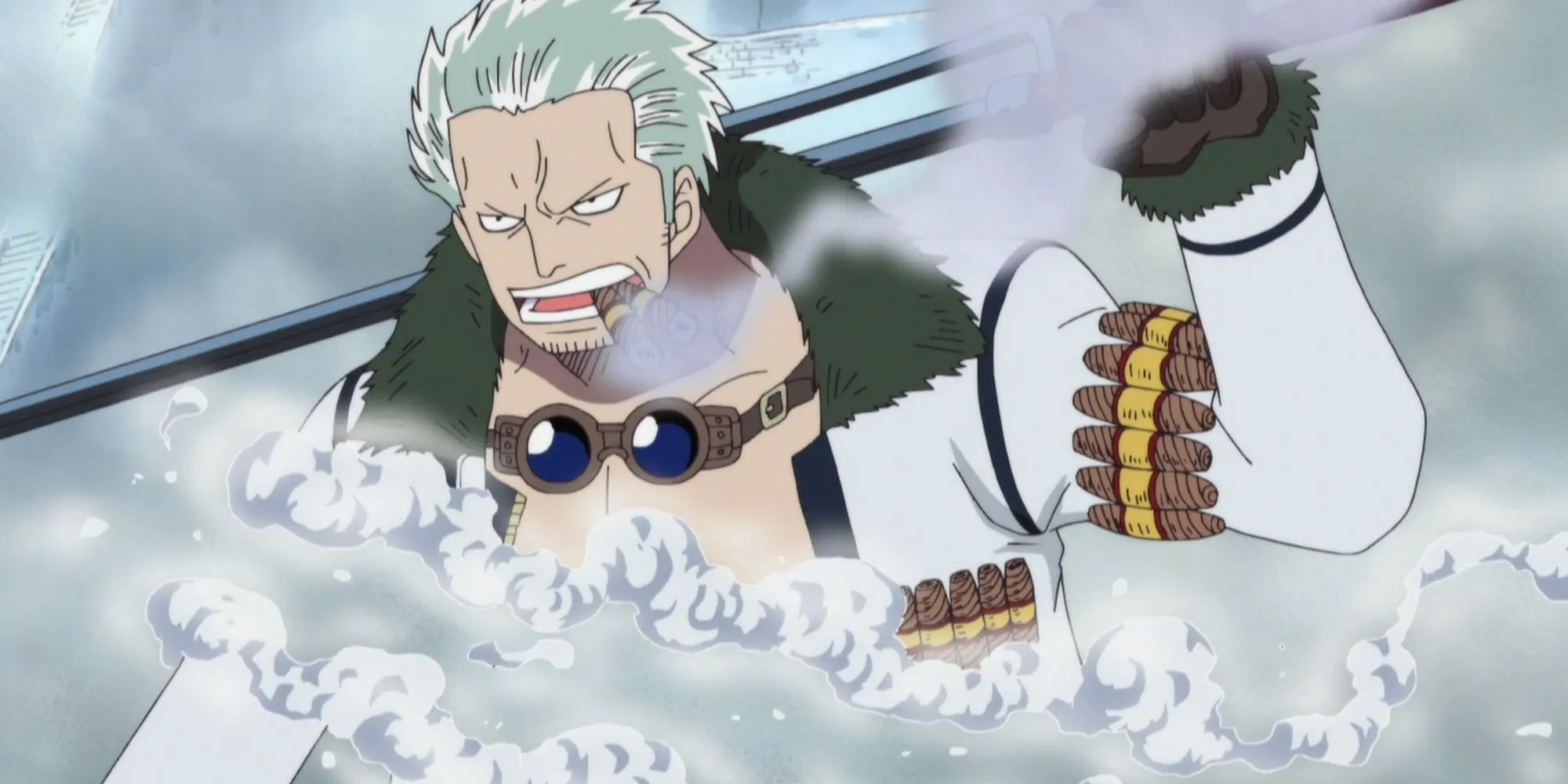 One Piece - Smoker se transformando em fumaça