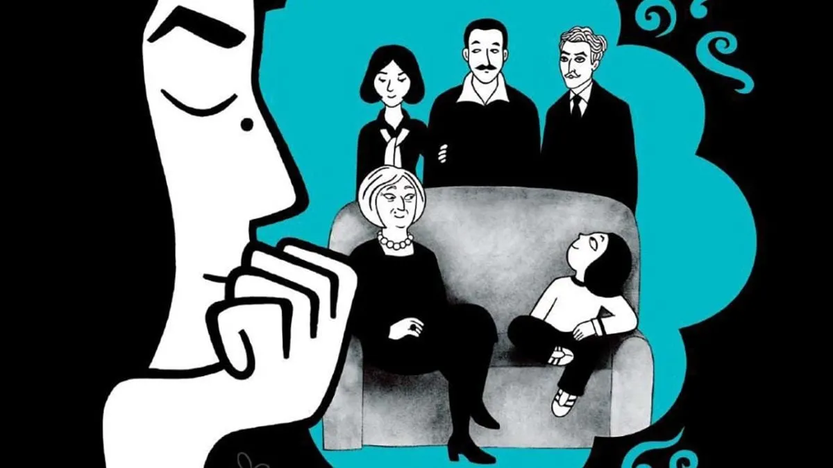 Animated young woman imagines her family in 'Persepolis'