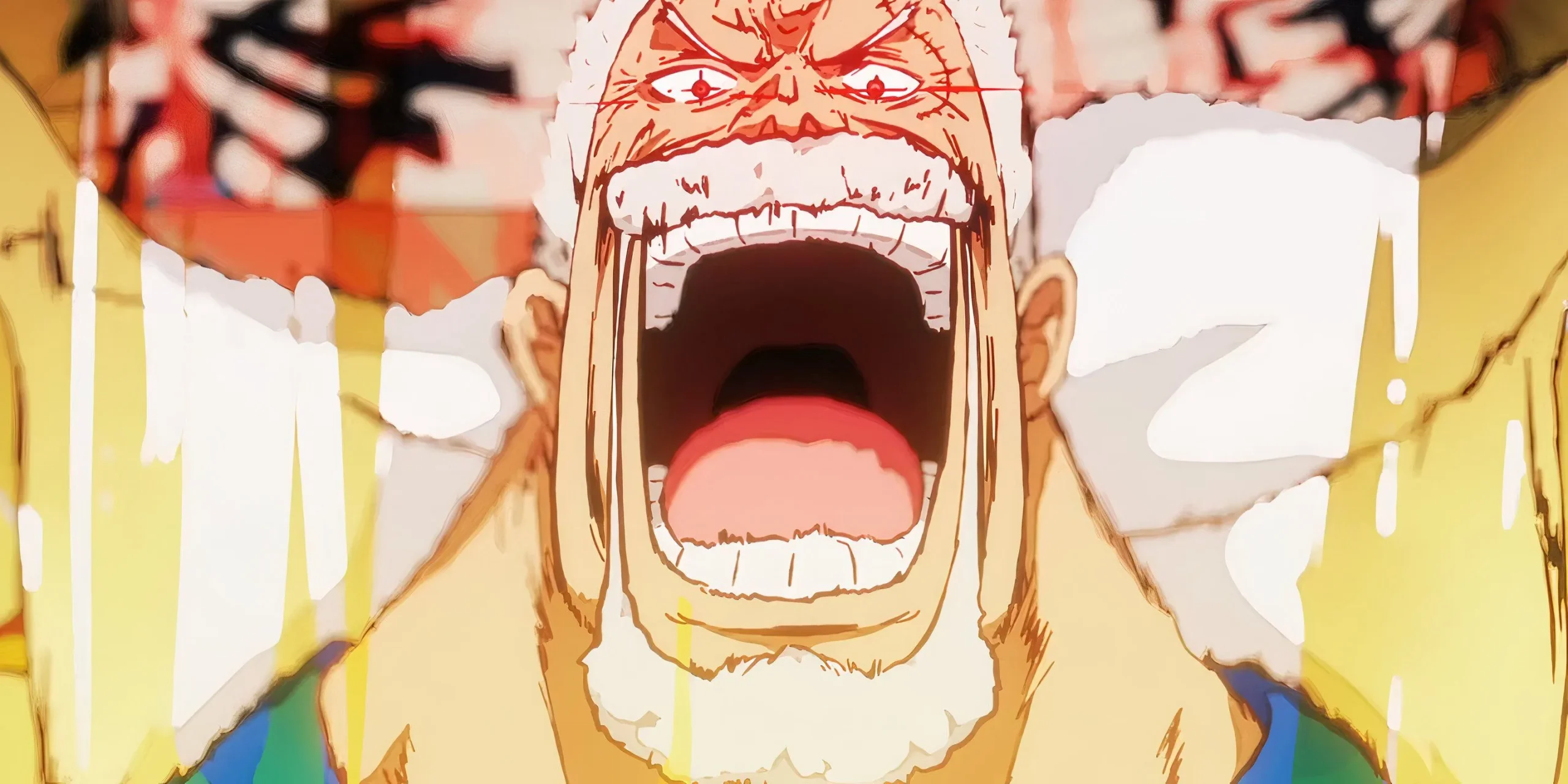 Monkey D. Garp riendo