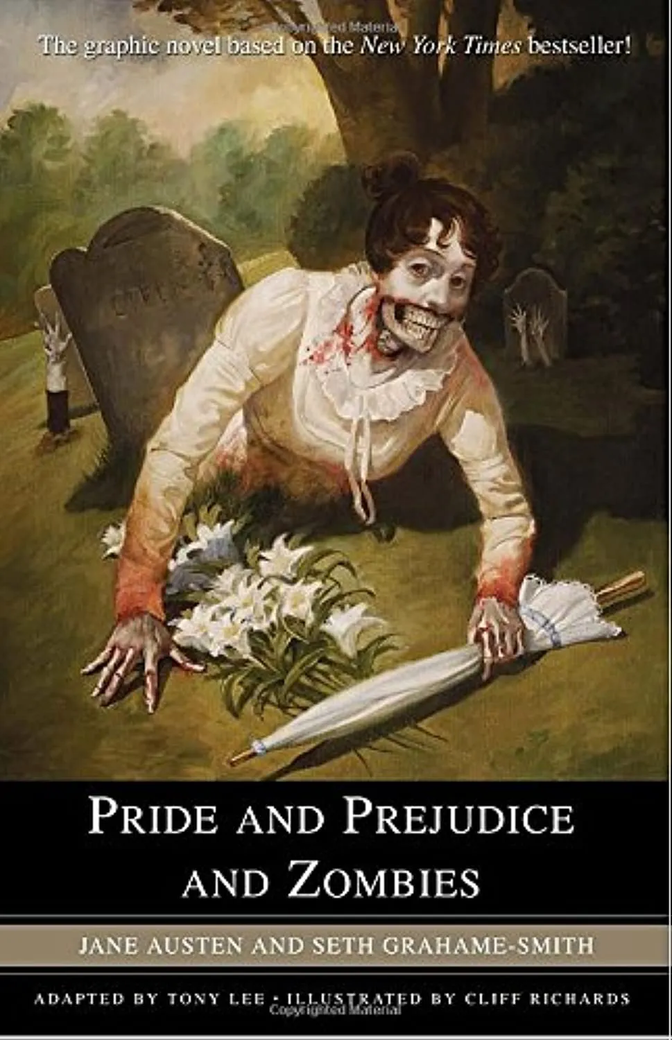 Buchcover „Stolz und Vorurteil und Zombies“.