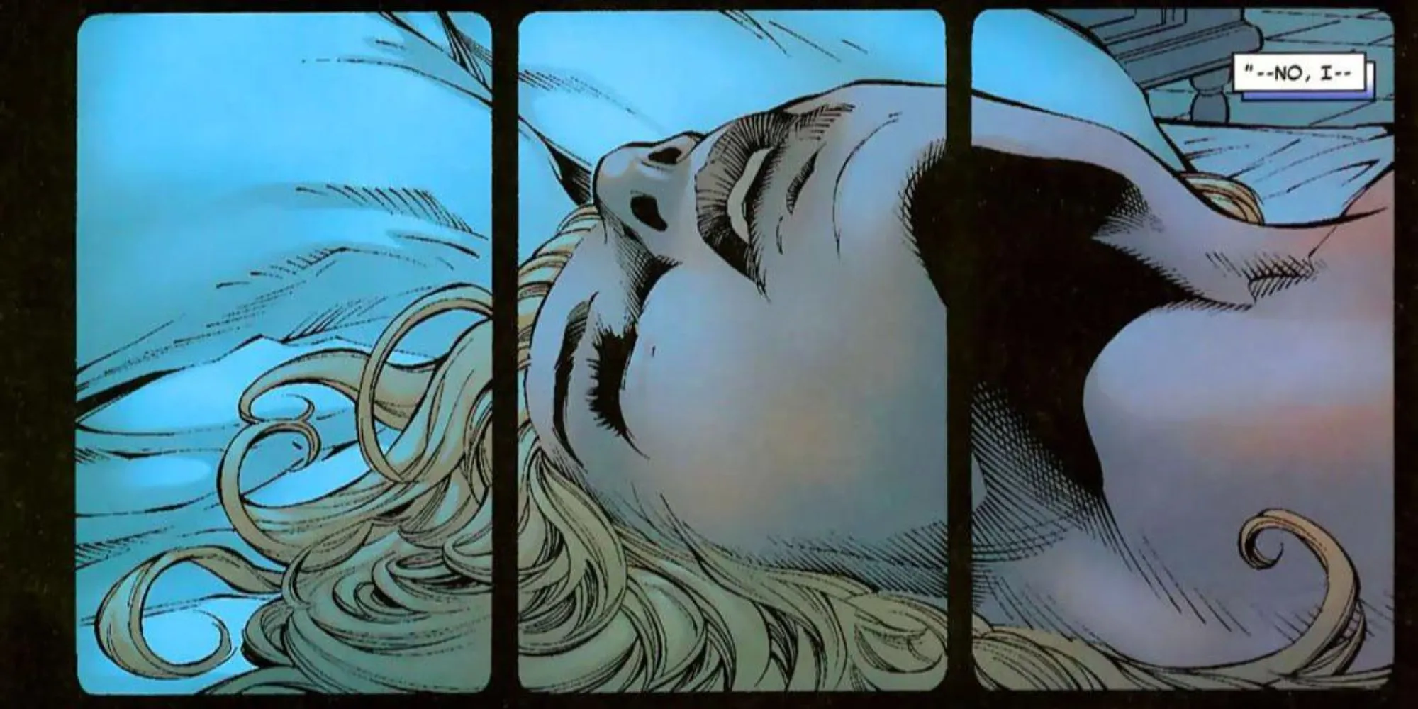 Gwen Stacy na cama