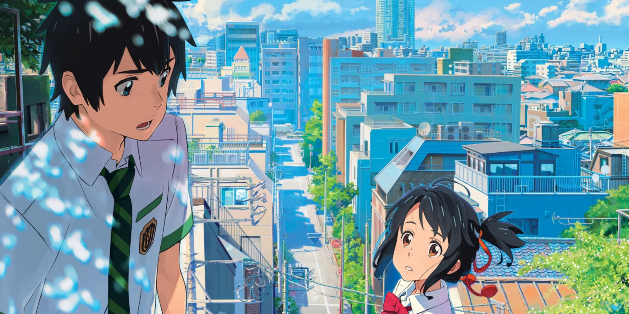 Taki and Mitsuha in Your Name