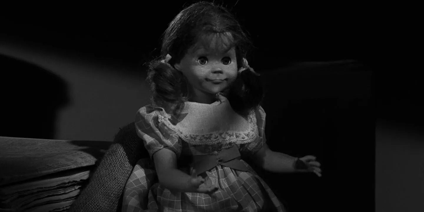 The eerie Talky Tina doll featured in The Twilight Zone episode