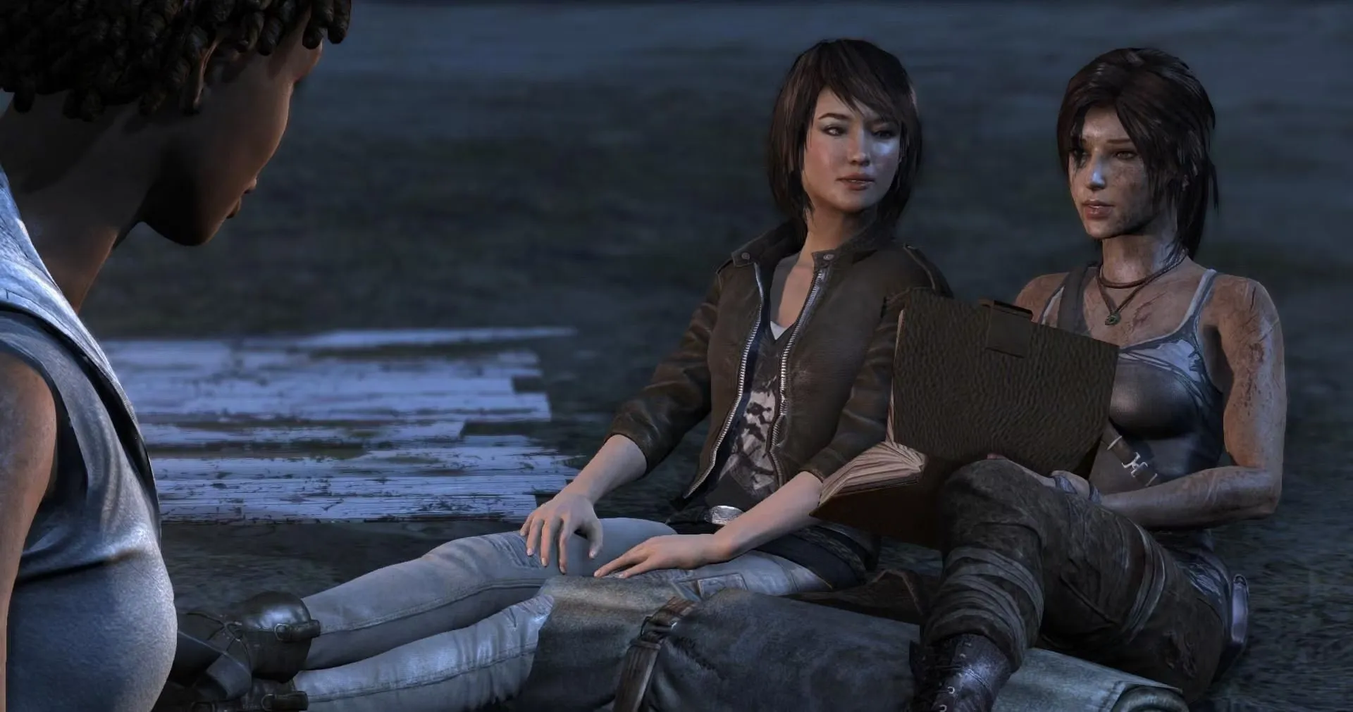 Lara Croft and Sam in Tomb Raider 2013