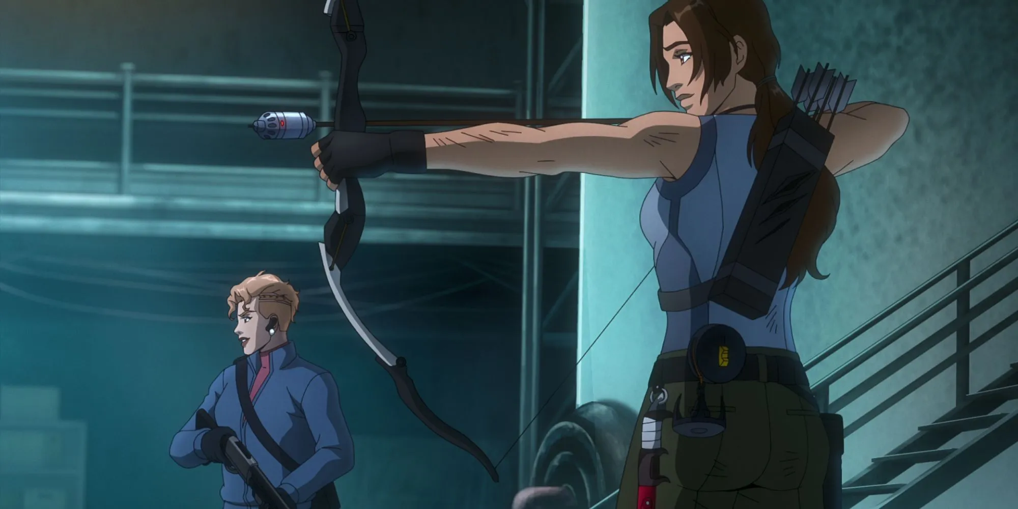 Tomb Raider anime scene