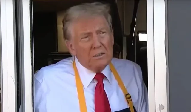 Trump aperçu en train de « travailler » dans un McDonald’s fermé : quelle situation bizarre !