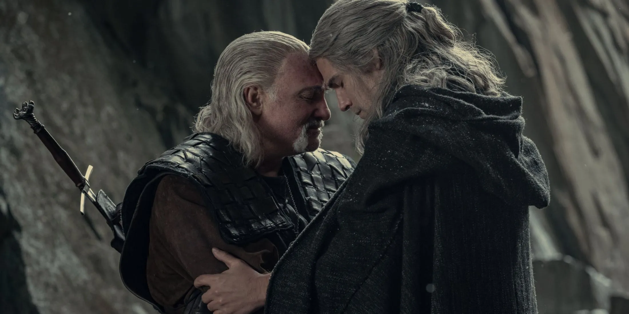 Geralt and Vesemir bond in The Witcher Season 3