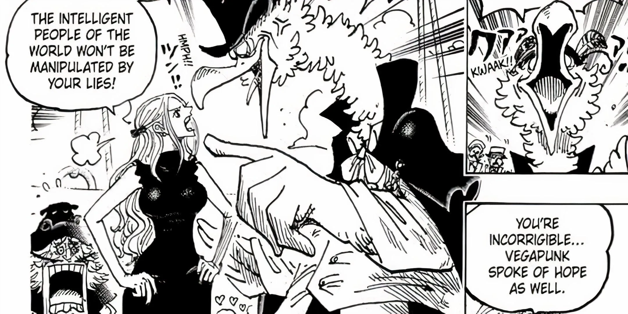 Vivi y Morgan en One Piece 1124