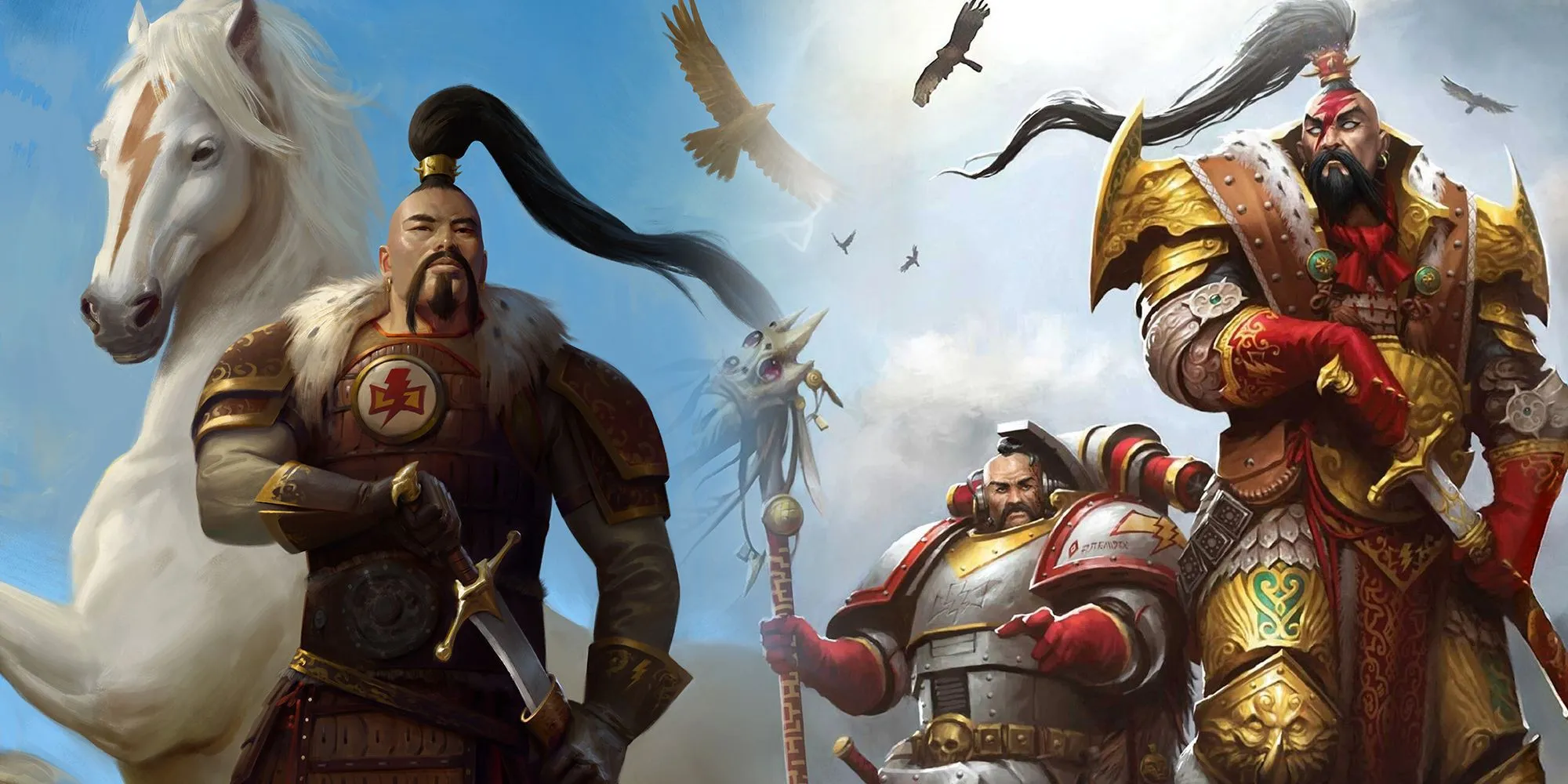 Warhammer 40k - Due opere d'arte di Jaghatai Khan sul campo