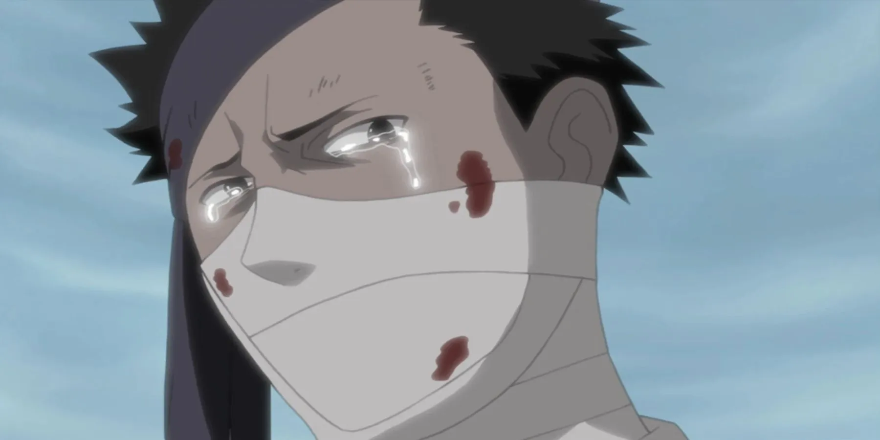 Zabuza in lacrime