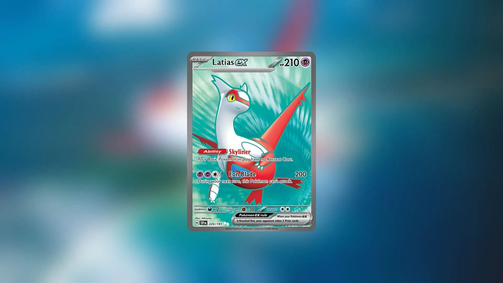 Latias ex elimina los costos de retirada de los Pokémon básicos, mejorando el juego estratégico.